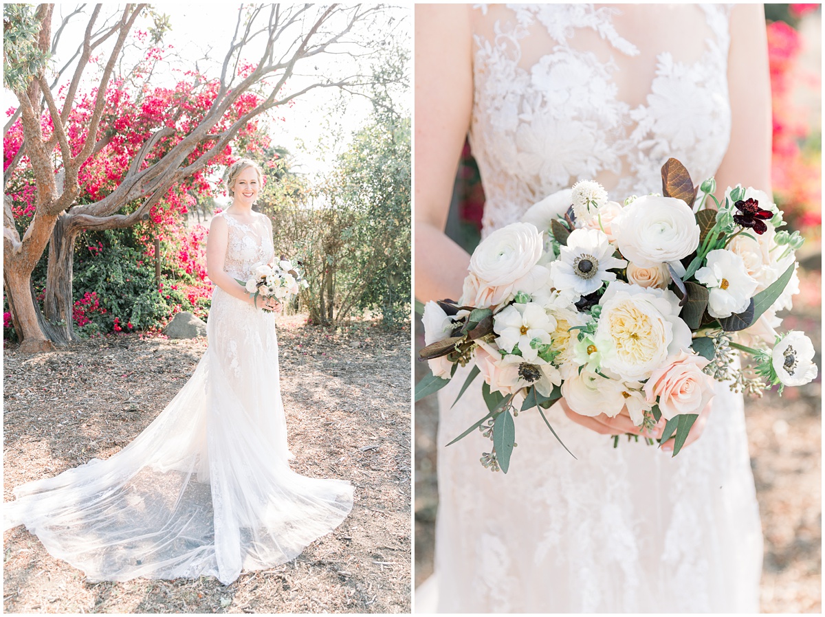 Bridal bouquet | Dos Pueblos Orchid Farm Wedding in Santa Barbara by Peter and Bridgette