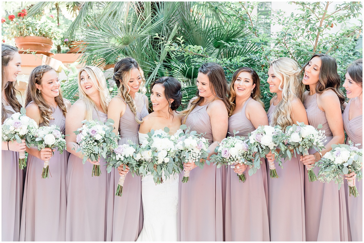 Beautiful bridesmaids | Rancho Las Lomas Wedding by Peter and Bridgette