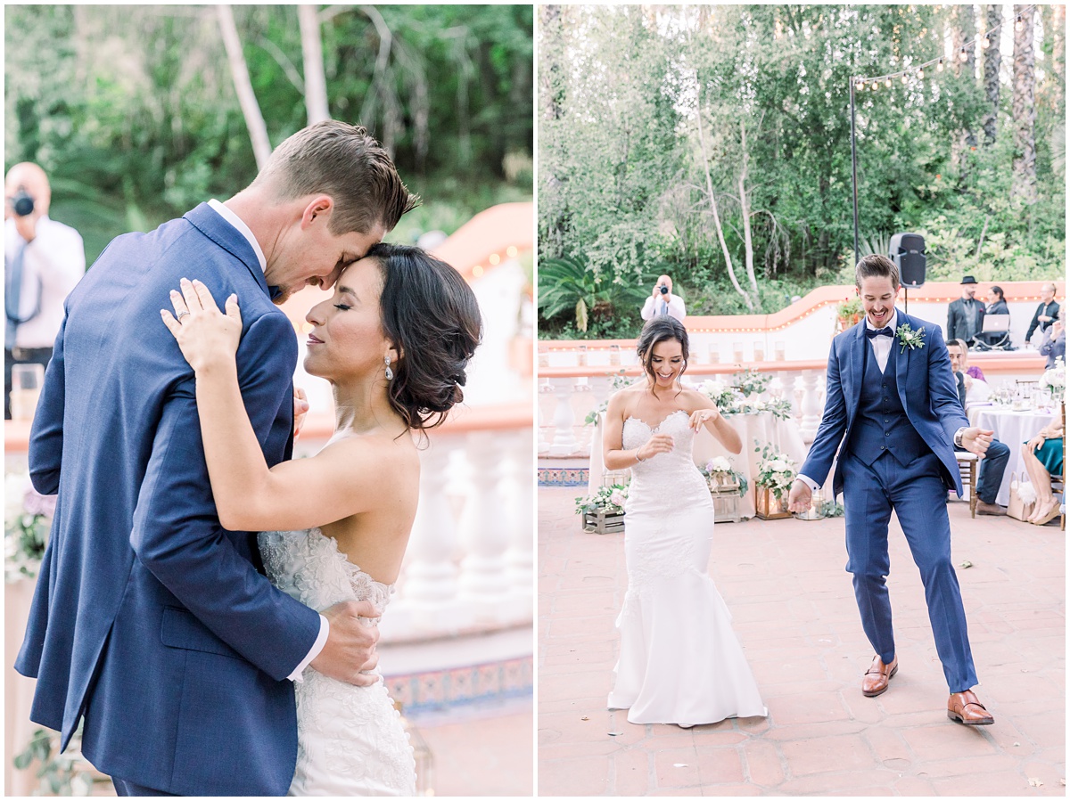 First dance | Rancho Las Lomas Wedding by Peter and Bridgette