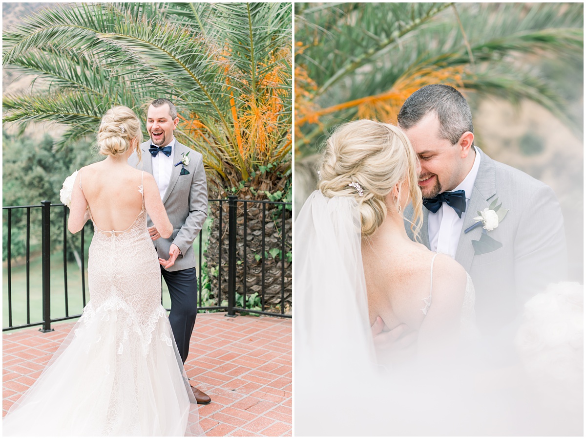 Groom sees his bride for the first time | The Castaway Burbank Wedding by Peter and Bridgette