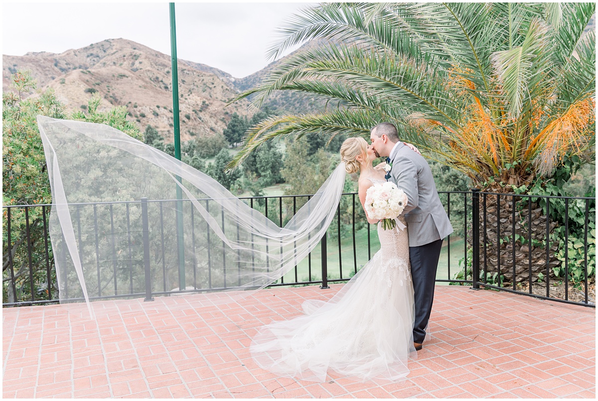 Cathedral Veil | The Castaway Burbank Wedding by Peter and Bridgette